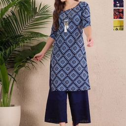 Anouk Rustic Women Pack Of 4 Ethnic Motifs Printed Crepe Kurta-image-61