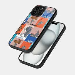 macmerise Cartoon Characters Printed iPhone 16 Pro Max Bumper Case Mobile Accessories-19