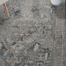 saraswatii global Vestige Kilim Charcoal & Grey Ethnic Printed Tufted Woollen Carpet-8