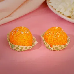 GIVA 925 Silver Orange 2 Pieces Scented Tea Light Candles-50