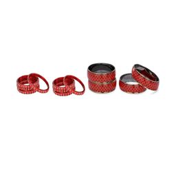 SOMIL Set Of 12 Alloy Artificial Stones and Beads Bangle-picture-4