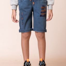AFLASH Boys High-Rise Denim Denim Shorts-image-75
