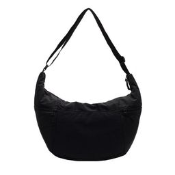 StyleCast x Revolte Women Solid Half Moon Cotton Shoulder Bag-11