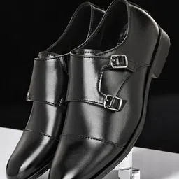 Guava Men Double Strap Formal Monks-image-78
