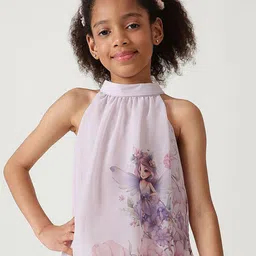 One Friday Floral Tie-Up Neck Top-image-88