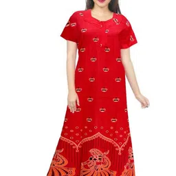 AAKARSHANA CREATION Women Printed Cotton Nightdress-picture-45