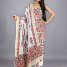 Kwatchi Floral Printed Pure Cotton Unstitched Dress Material-image-80