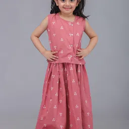Biglilpeople Girls Printed Ready to Wear Lehenga &-36