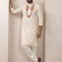 DEVOILER Men Ethnic Motifs Printed Regular Kurta with Pyjamas-29