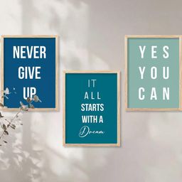 Motivational Wall Art With Frame Home Decor Wall Painting For Living Room Office Bedroom-image-66