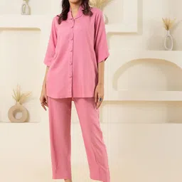 Moda Rapido Shawl Collar Shirt With Trouser-picture-13