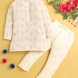 BAESD Kids Boys Ethnic Motifs Printed Regular Kurta with Pyjamas-43