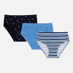 Bodycare Pack Of 3 Assorted Printed Basic Briefs KGA1154O-PK001-image-62