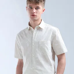 Flying Machine Men Classic Floral Opaque Printed Casual Shirt-image-28