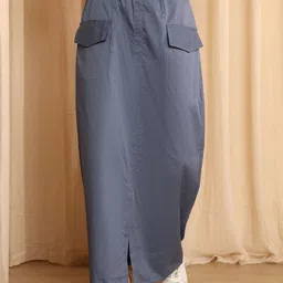 NEUDIS Cargo Maxi Skirt With Front Slit-image-81