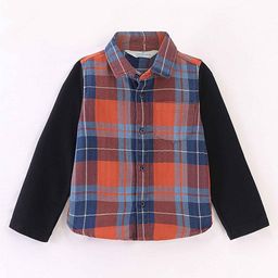 Infinity Boys Tailored Fit Tartan Checks Opaque Checked Casual Shirt-image-90
