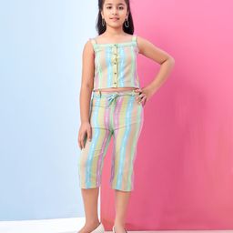 HERE&NOW Girls Striped Trousers-image-91