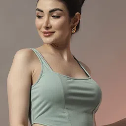 Trend Arrest Women Sleeveless Corset Style Fitted Crop Top-image-88