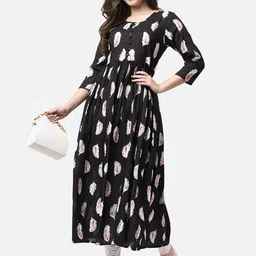 MANKSH Women Floral Printed Festive Anarkali Kurta-image-16