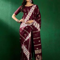 KALINI Batik Embellished Zari Saree-picture-49