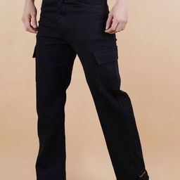 LINARIA Men Classic Cotton Dad Fit Cargo Jeans-picture-40