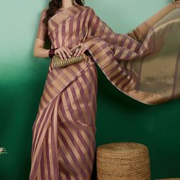 HMP Fashion Woven Design Zari Pure Silk Saree-image-92