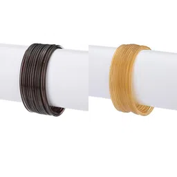 1ST TIME Set Of 24 Brown Alloy Bangles-picture-16
