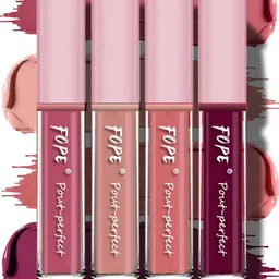 FOPE Set Of 4 Pout Perfect Matte Liquid Lipstick - 4 ml Each - 03 - 05 - 09 - 12-20
