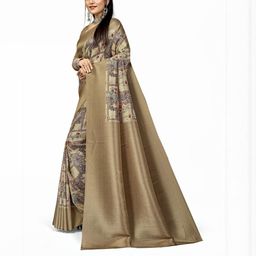 PARVOTSAV Bronze Art Silk Saree-image-2