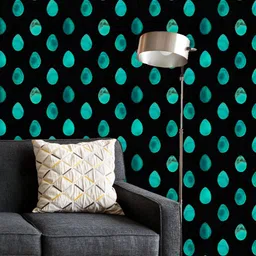 ArtzFolio Printed UV-Resistant Anti-Bacterial Blue Easter Pattern Peel & Stick Wallpaper-image-5