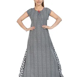 NIGHTY KING Striped Maxi Nightdress-picture-44