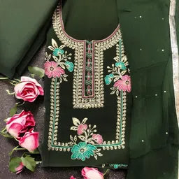 Glitzy Galz Floral Embroidered Unstitched Dress Material-image-31