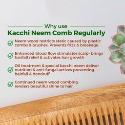averX Set Of 4 Kacchi Neem Wood Comb image 2