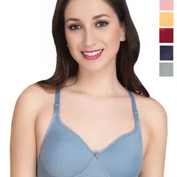 Liigne Women Pack Of 6 Bra Full Coverage Lightly Padded-picture-10