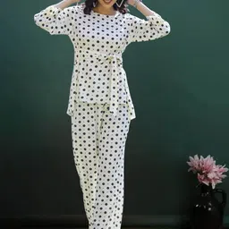 Ozia Printed Round Neck Relaxed Fit Tunic With Trousers Co-Ords-picture-33