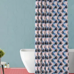 ArtzFolio Pink & Black Printed Waterproof Shower Curtain-9