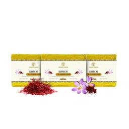 Vagads Set Of 3 Khadi India Saffron Soap - 375 g Each-27