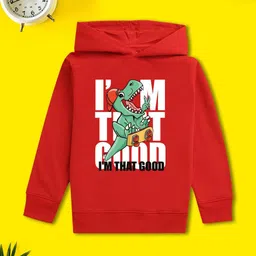 NUSYL Boys Printed Hooded Sweatshirt-50