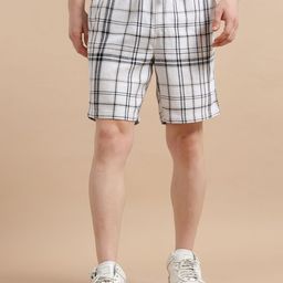 StitchX Men Checked Regular Fit Shorts-picture-21