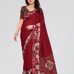 Moda Rapido Printed Beads and Stones Saree-23