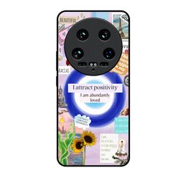 QRIOH Positivity Fusion Typography Printed Mi 14 Ultra 5G Silicone Back Case-image-92