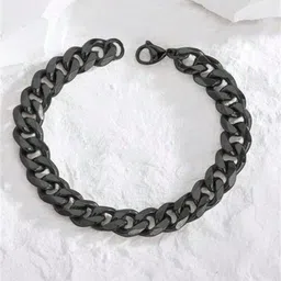 Thrillz Men Stainless Steel Silver-Plated Link Bracelet-picture-31