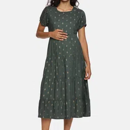 Nejo Floral Print Maternity A-Line Dress-image-38
