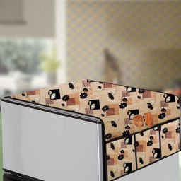 The Furnishing Tree Beige Plastic Refrigerator Cover-image-59