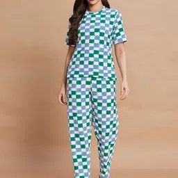 Moda Rapido Printed Round Neck T-Shirt With Trousers-image-96