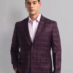 AD By Arvind Checked Long Sleeve Single Breasted Blazers-image-29