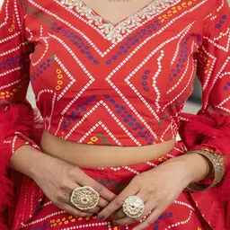 Chandbaali Printed Ready to Wear Lehenga & Blouse With Dupatta image 2