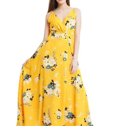 MISS HAUTE Floral Print Crepe Maxi Dress-picture-19