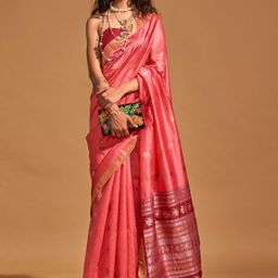 ODETTE Woven Design Silk Blend Saree-picture-9