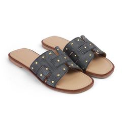 Tresmode Women Embellished Leather Open Toe Flats-20
